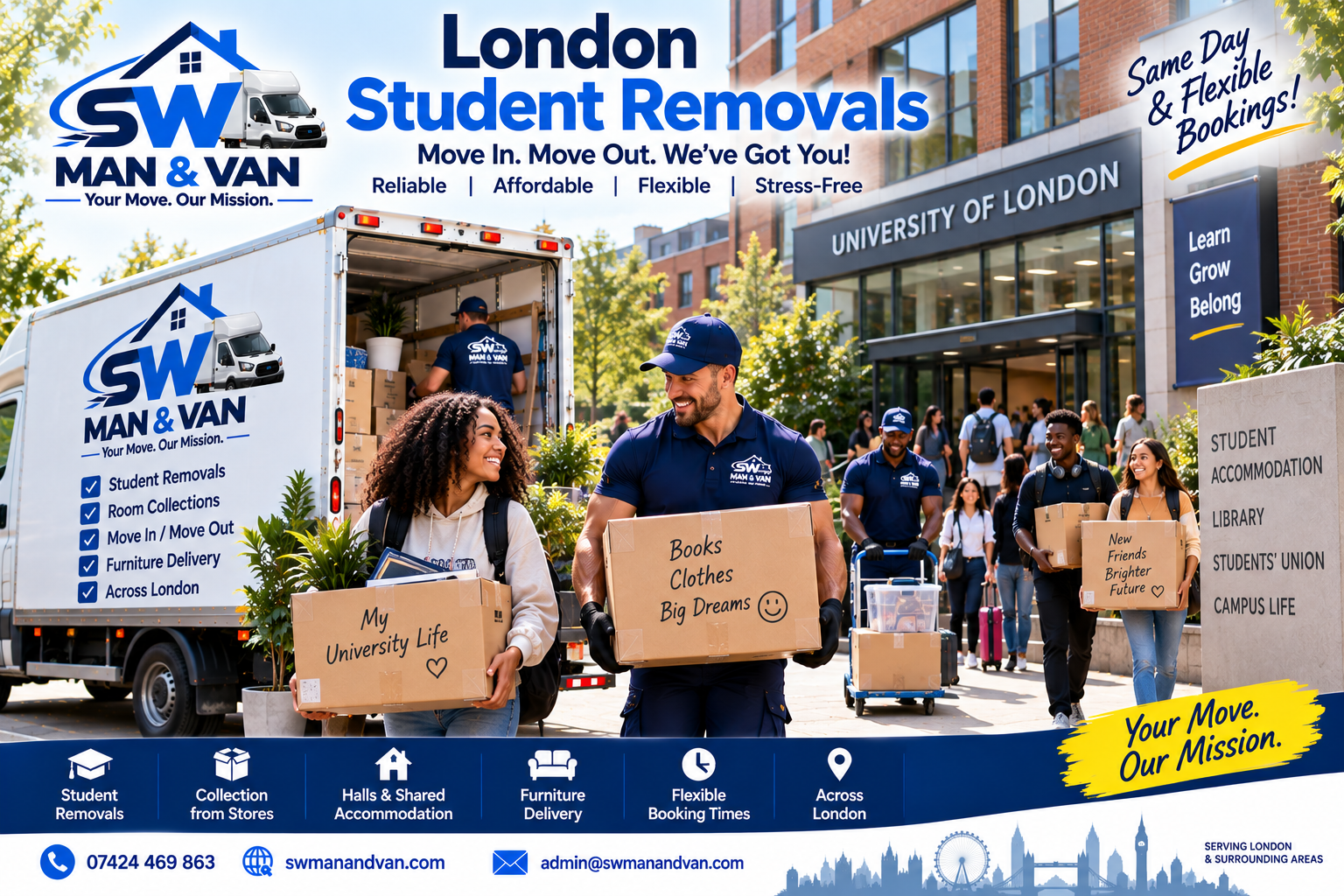 Student Moving Company South West London